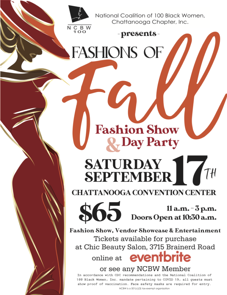 National Coalition of 100 Black Women, Chattanooga Chapter, Inc. Hosts its’ Annual Fall Fashion Show